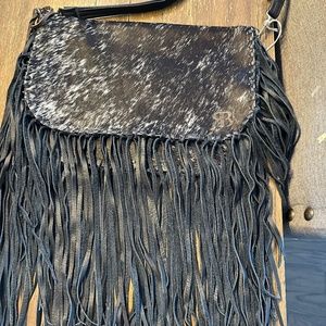 Fringe Cowhide Cross body